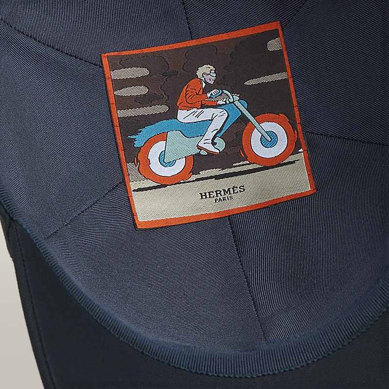 Riley H Droit cap - Blue | Hermès USA